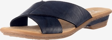 Rieker - Sapato aberto em azul: frente