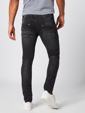 Coupe slim Jean 'Revend' G-Star RAW en noir : derrière