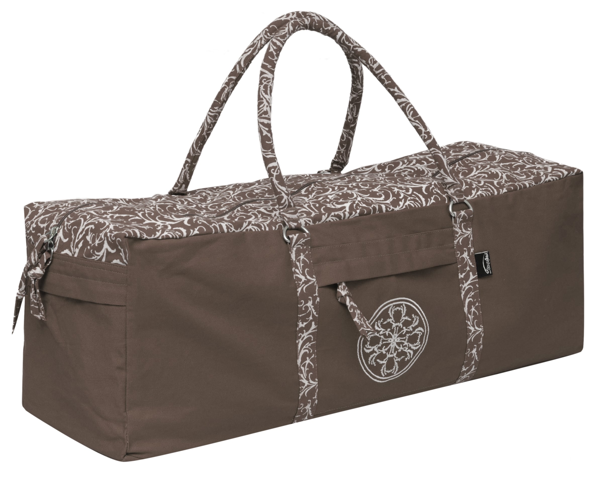 Yogishop Sporttasche in Braun: Vorderseite