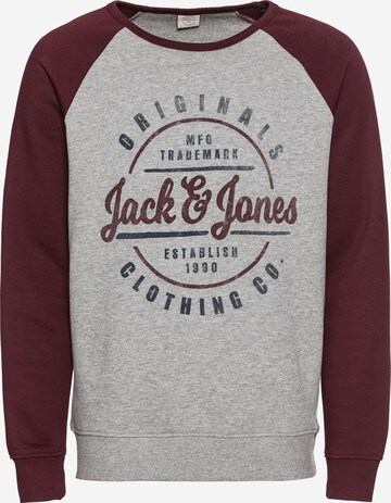 JACK & JONES Sweatshirt 'Vinnie' in Grijs: voorkant