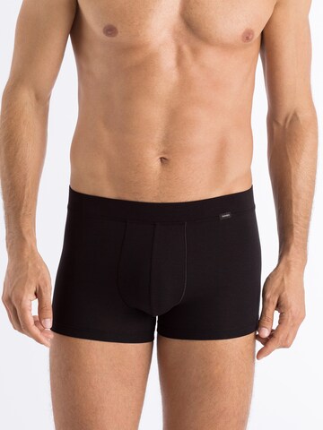 Hanro Boxershorts ' Natural Function ' in Zwart: voorkant