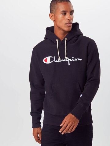 Champion Reverse Weave Regular fit Sweatshirt in Zwart: voorkant
