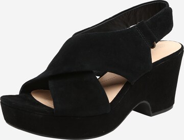 Sandales 'Maritsa' CLARKS en noir : devant