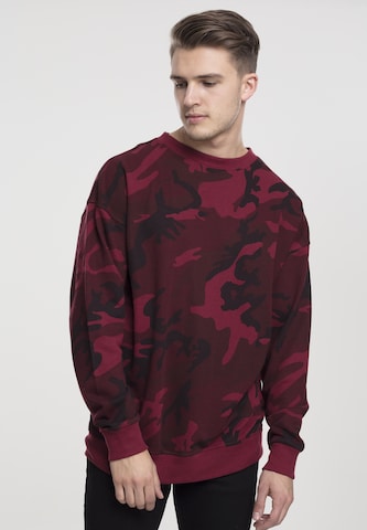 Sweat-shirt Urban Classics en rouge : devant