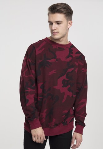 Urban Classics Sweatshirt in Rood: voorkant