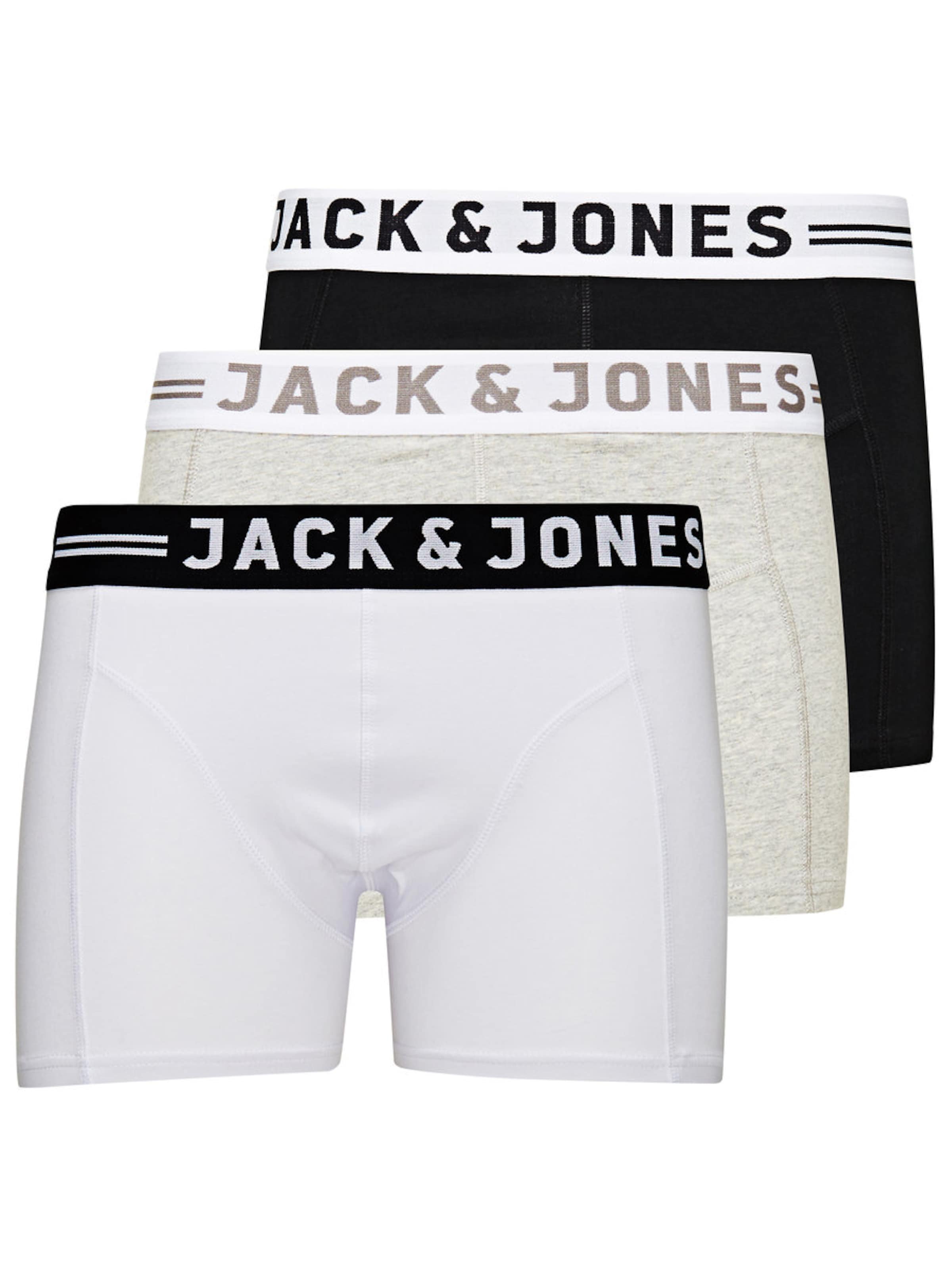JACK & JONES Шорты Боксеры 'Sense' в Серый: спереди