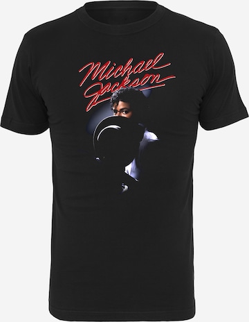 Merchcode Shirt 'Michael Jackson' in Zwart: voorkant