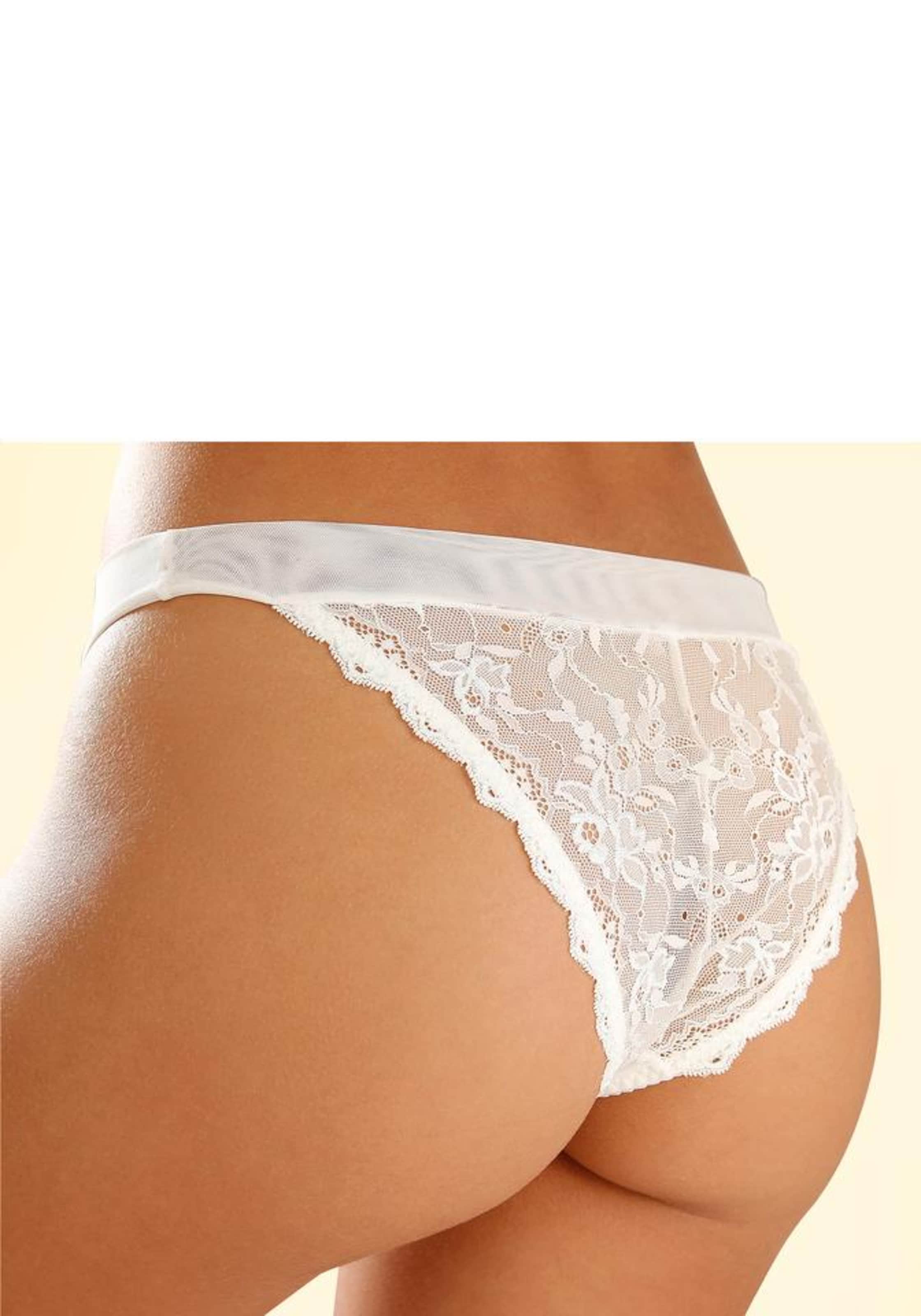 LASCANA - Tanga en beige