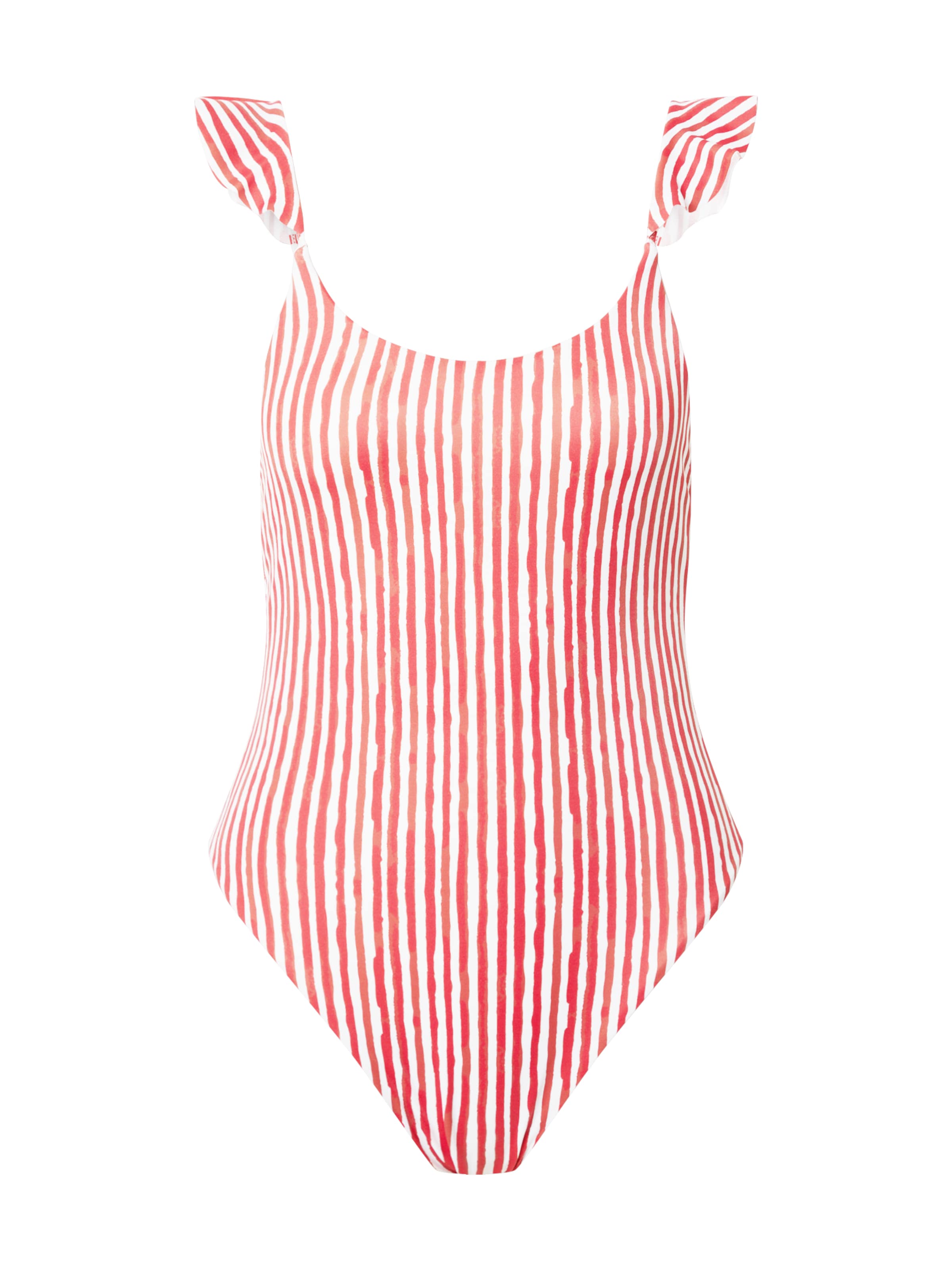 Hunkemoller Badeanzug Julia In Rot Weiss About You