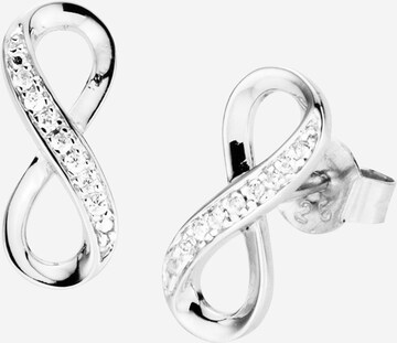 FIRETTI Earrings 'Unendlichkeit' in Silver: front