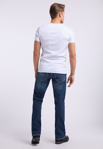MUSTANG Shirt 'Aaron V' in White