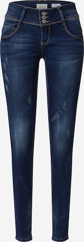 Hailys Slimfit Jeans 'Camila' in Blauw: voorkant