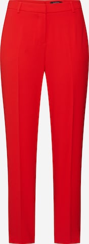 COMMA Regular Pantalon in Rood: voorkant