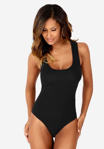 VIVANCE Shirt Bodysuit in Black