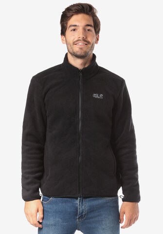 JACK WOLFSKIN Outdoorjas 'Arland' in Zwart