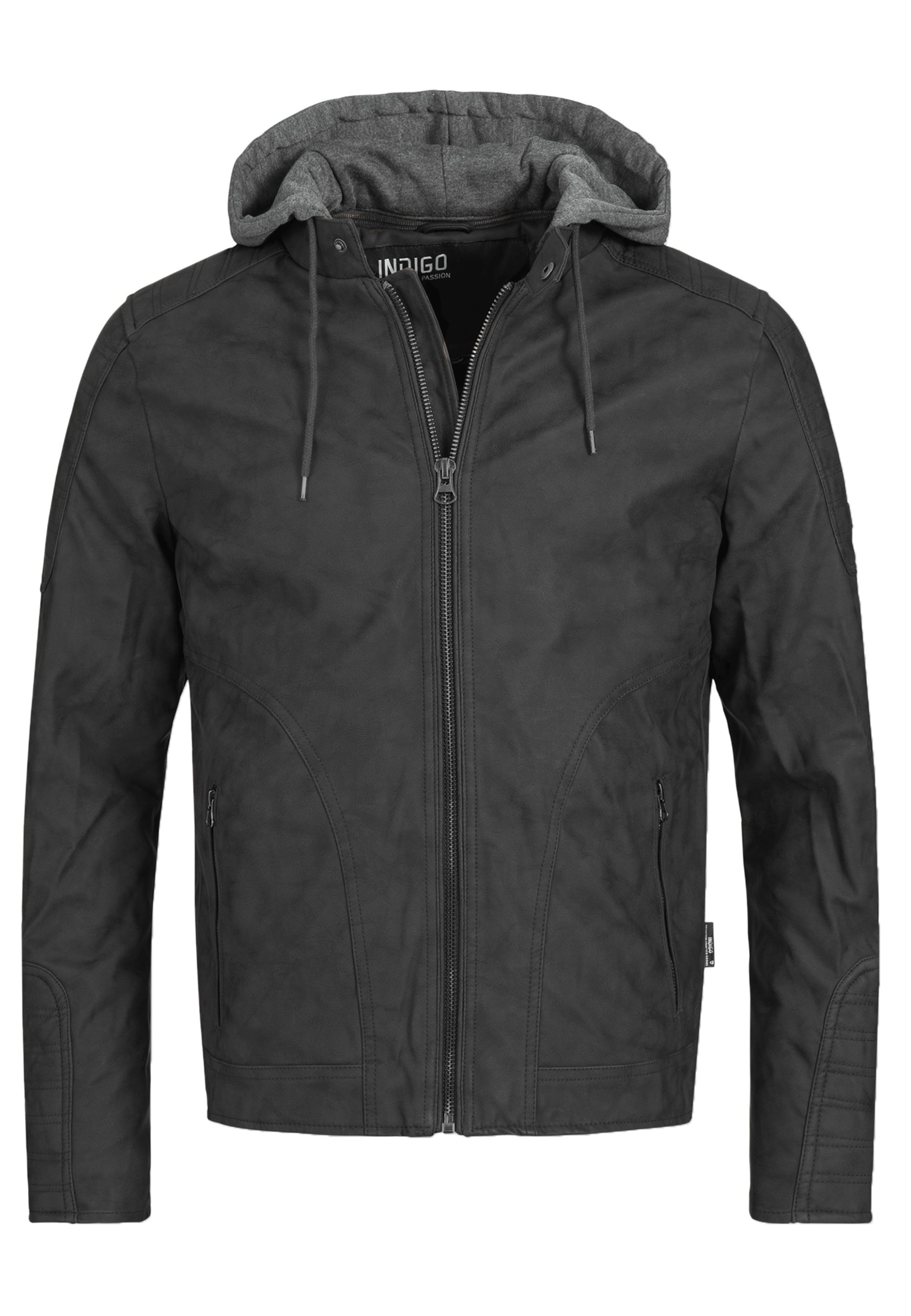 INDICODE JEANS Jacke 'Miguel' in Schwarz: Vorderseite