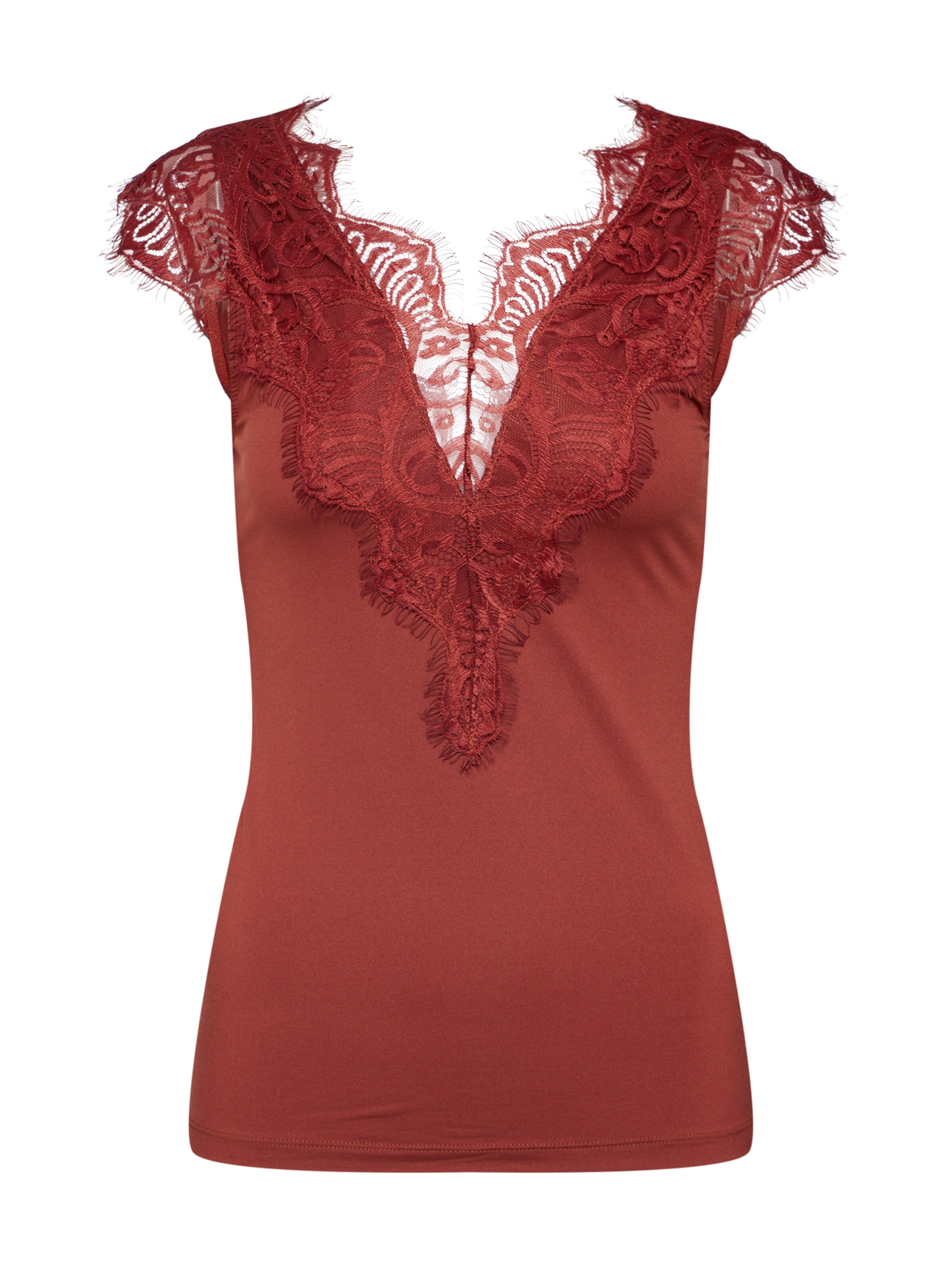 PIECES T-shirt 'PCILU SL TOP NOOS' en rouge