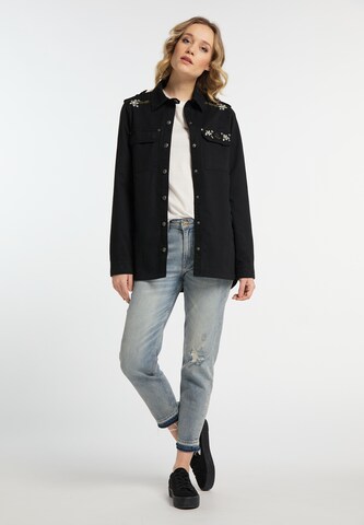 DREIMASTER - Chaqueta de entretiempo en negro: frente