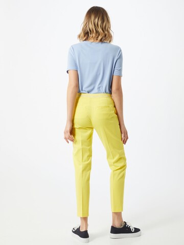 BRAX Regular Trousers with creases 'Maron' in Yellow