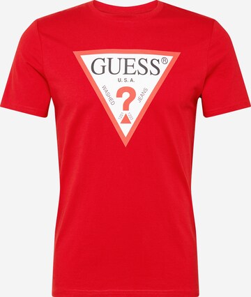 GUESS T-shirt i röd: framsida