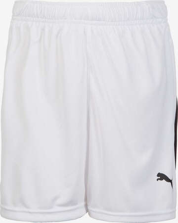 PUMA Regular Workout Pants 'Liga' in White: front