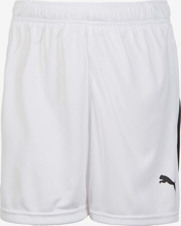 PUMA Workout Pants 'Liga' in White: front