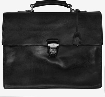 The Bridge Document Bag in Black: front