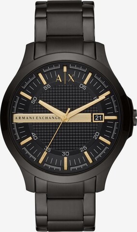 ARMANI EXCHANGE Uhr in Schwarz: predná strana