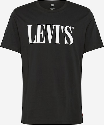 LEVI'S ® Loosefit Shirt 'Relaxed Graphic Tee' in Zwart: voorkant