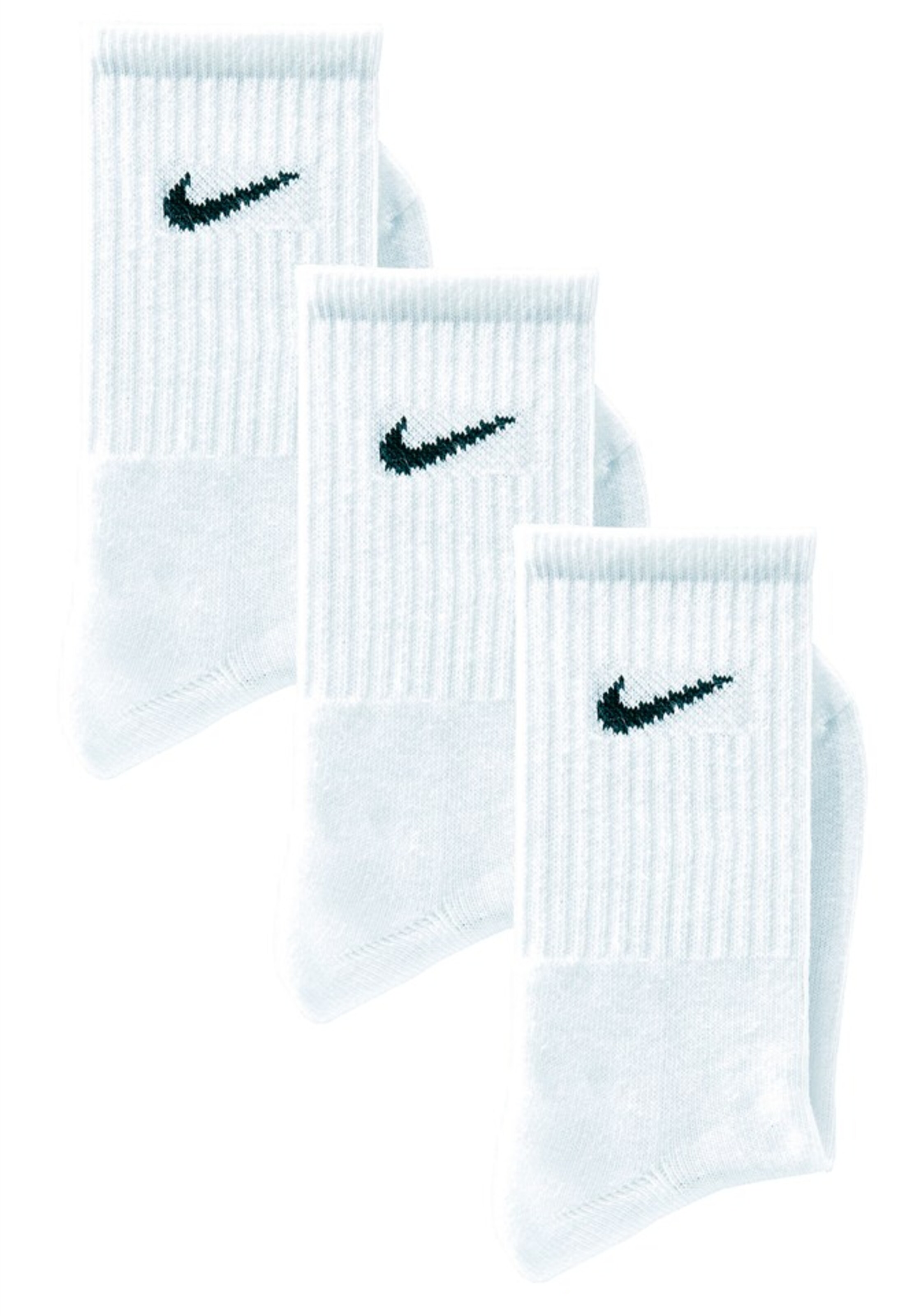 NIKE - Klassische Sportsocken (3 Paar) in weiß