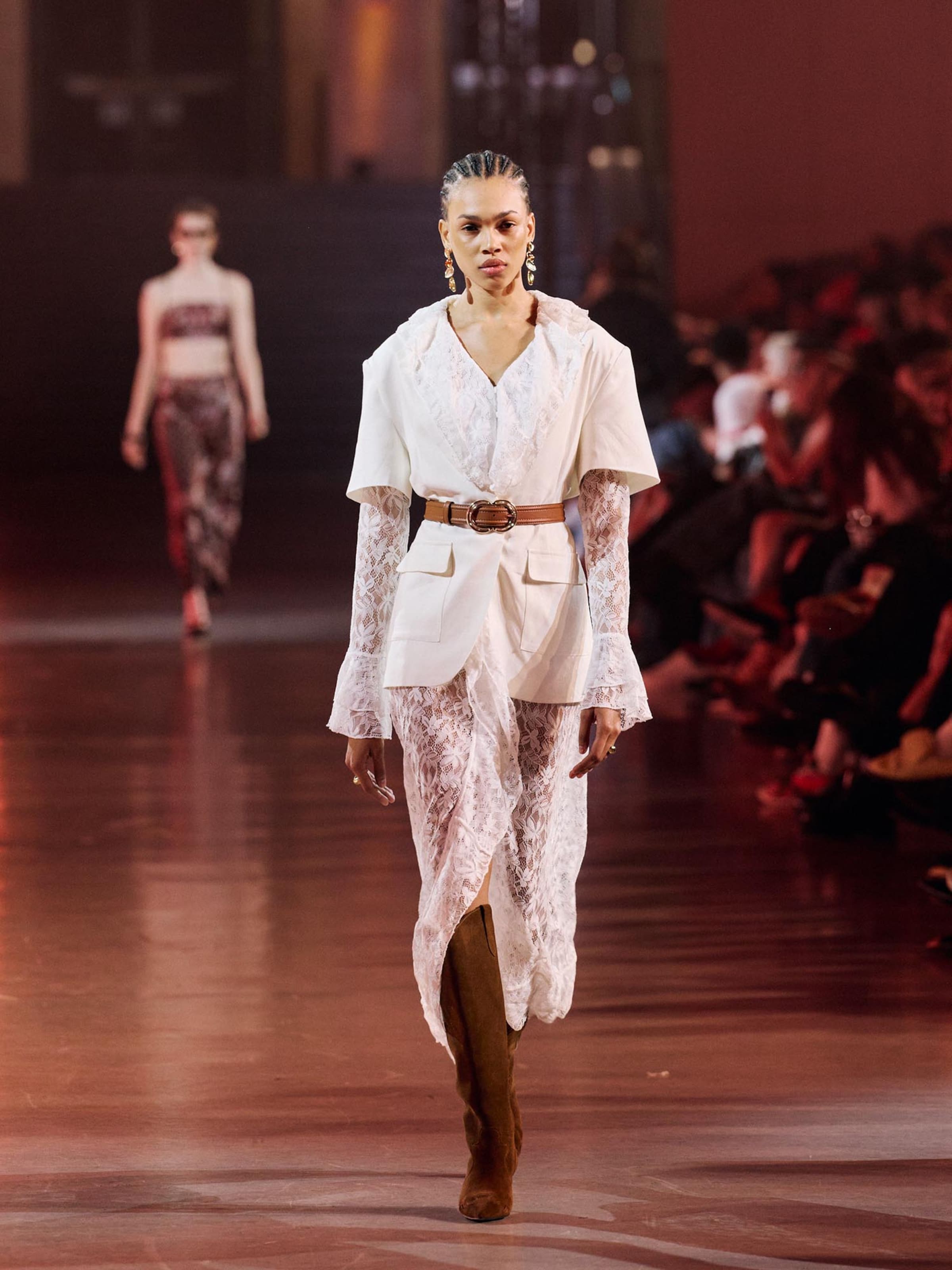The AY FASHION WEEK Womenswear - White Lace Western Look by KAVAZI