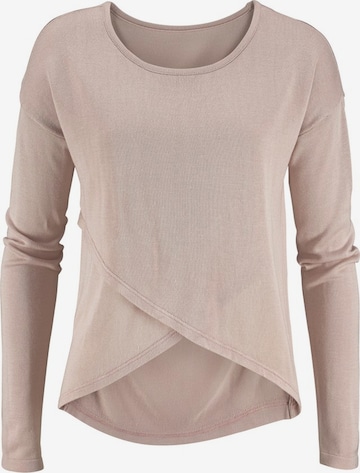LASCANA Sweater in Pink: front