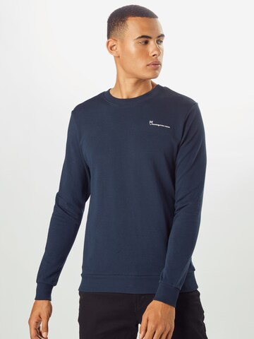 KnowledgeCotton Apparel Sweatshirt (GOTS) in Blau: Vorderseite