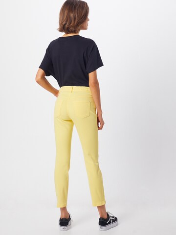 Coupe slim Jean 'Dream Chic' MAC en jaune