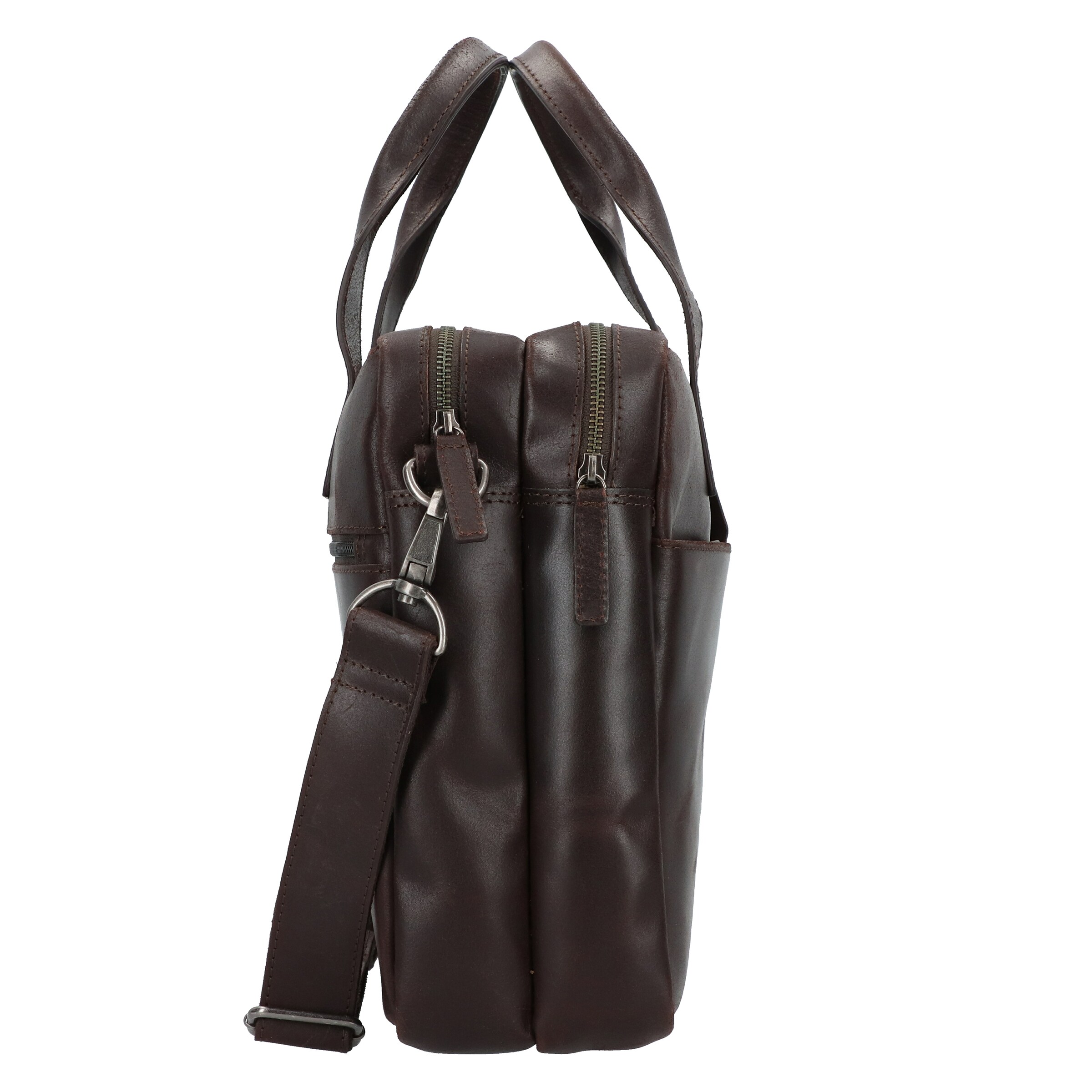 Burkely Aktentas 'Vintage Jesse' in Bruin