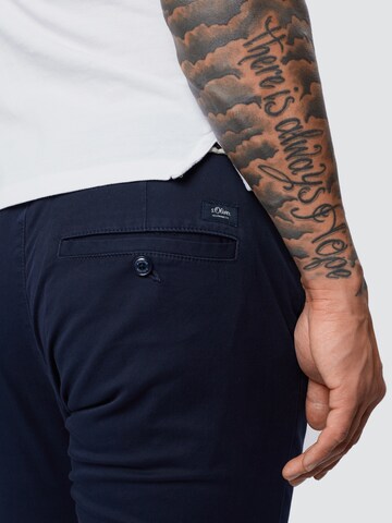 s.Oliver Slimfit Chino in Blauw