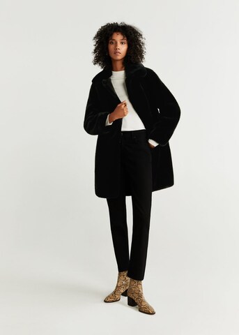 MANGO Winter Coat in Black