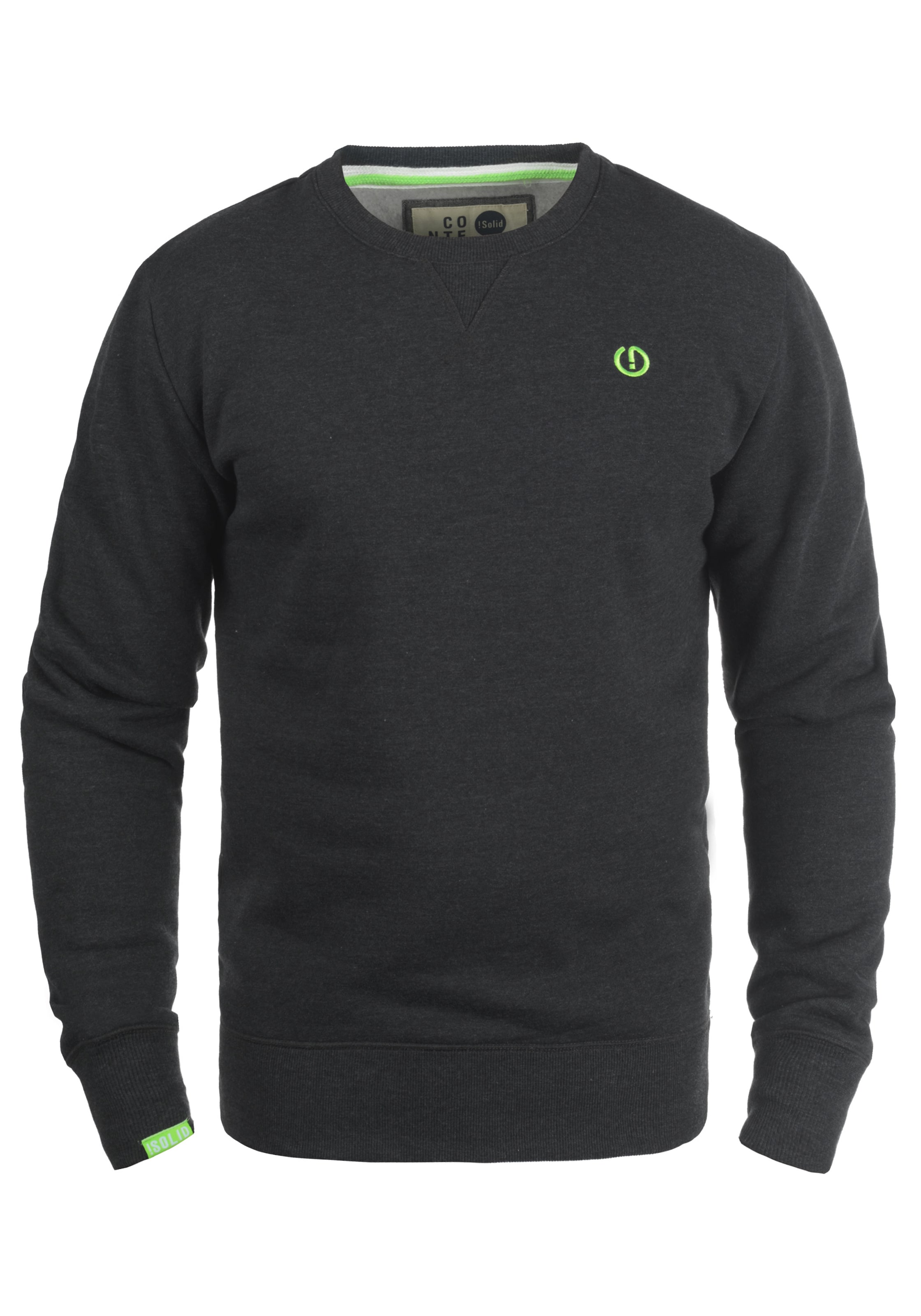 Sweat-shirt 'Benn' !Solid en gris : devant