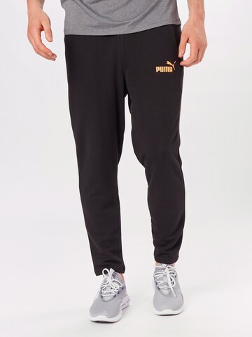 Regular Pantalon de sport PUMA en noir : devant