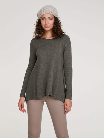 heine Longpullover in Grün: Vorderseite
