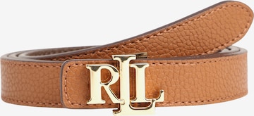 Lauren Ralph Lauren - Cinturón 'REV LRL 20-DRESS CASUAL-SKINNY' en marrón: frente