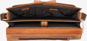 Plevier Document Bag 'Retro Darwin' in Brown