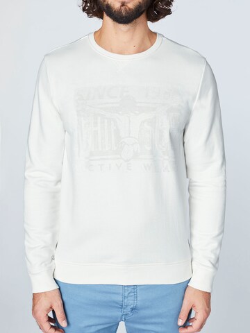 Coupe regular Sweat-shirt CHIEMSEE en blanc