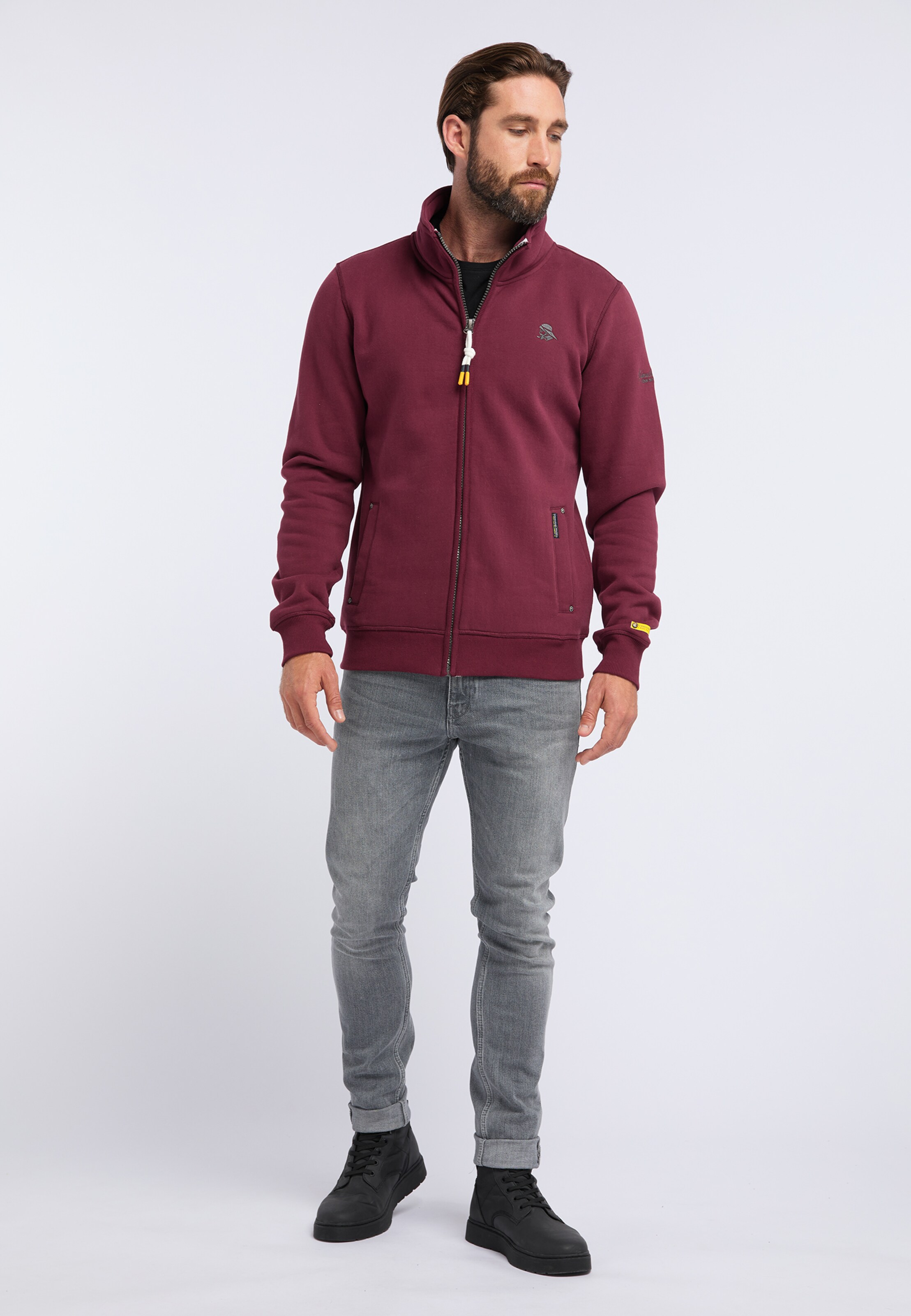 Schmuddelwedda - Sweatvest in de kleur Merlot