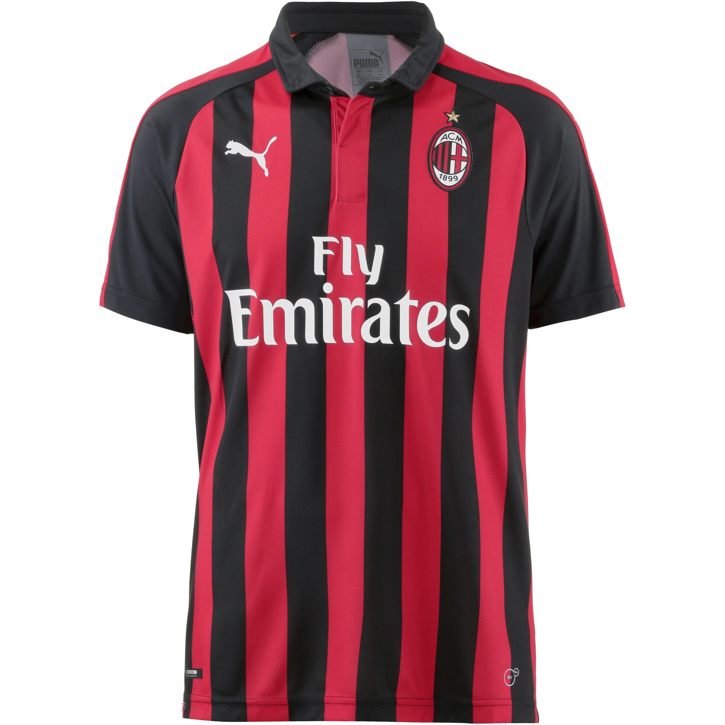 PUMA - Tricot 'AC Mailand 18/19 Heim' in de kleur Vuurrood