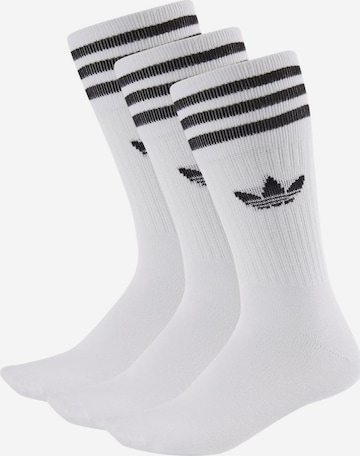 Chaussettes ADIDAS ORIGINALS en blanc : devant