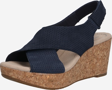 CLARKS Sandaal in Blauw: voorkant