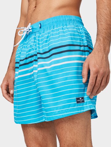 TOM TAILOR Zwemshorts 'Simon' in Blauw