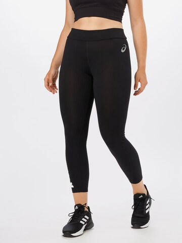 ASICS Skinny Sportovní kalhoty 'ESNT' – černá: přední strana