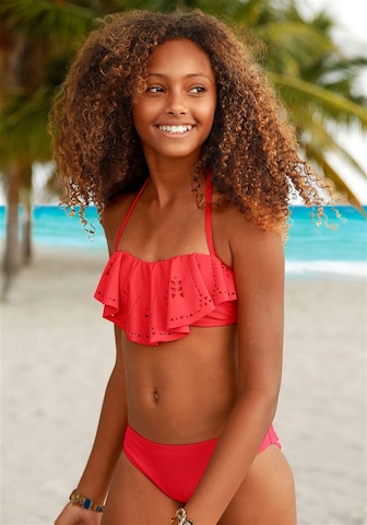 BUFFALO Bandeau Bikini in Red